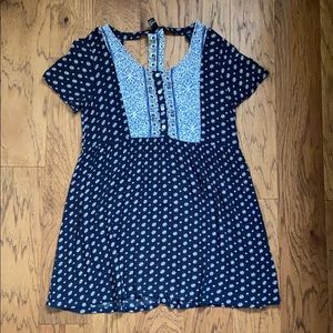 Blue Babydoll Dress
